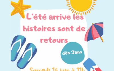 L’été arrive et les histoires à la bibliothèque de Mozé aussi !