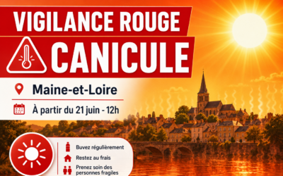 Vigilance rouge canicule en Maine-et-Loire