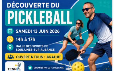 Découverte gratuite du Pickleball avec le TC Soulaines